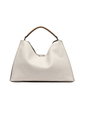 Aurora Bag in sand-tone maxi-grain hammered leather GIANNI CHIARINI | BS12316RNGDBL211